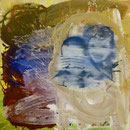 Überraschung, 1996, Mischtechn./LW, 125 x 125 cm