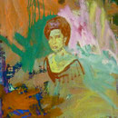 Schöne Frau, 1989,Mischt./LW, 50 x 88 cm