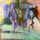 Applaus, Applaus,Applaus, 1988, Mischt./LW, 120 x 150 cm