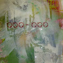 Apfelgleichung, 1996, Mischtechnik/LW, 120 x 160 cm