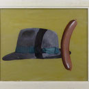 Hut mit Satellit, 2010, Hgl, 59 x 50, 320,-€