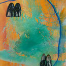 Schuhe, 1992, Mischt./LW, 120 x 160 cm