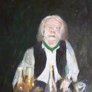 Portrait Reiner Römer, 1985, Öl/LW, 90 x 107 cm,