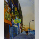 Surf Hotel, 1999, Hgl,  69 x 87 cm, 650,-€