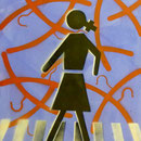 Zebrastreifen, 2007, Mischtechnik/LW, 66 x 96 cm