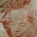Rasterkopf, 2008, Mischt./Lw, 96 x 130 cm 