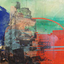 Newport Box, 1991, 160 x 120 cm, LW, Fotoemulsion auf Acrylfarben,