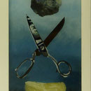 Stein, Schere, Papier,2009, Hgl, 35 x 62 cm, 250,-€