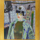 Frau mit Helm, 1984, Hgl, 65 x 78 cm, 600,--€