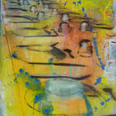 Große Tafel, 1995, Mischt./LW, 116 x 150