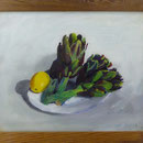 Artischocke, 2000, Hgl, 55x46 cm, 320,-€