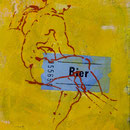 Bier, 1986, Mischt./LW, 105 x 135 cm