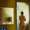 Im Hotel, 1982, Öl/LW, 110 x 100 cm