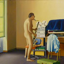 Erwin, 1982, Öl/LW, 110 x 100 cm