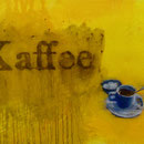 Kaffee, 1997, Mischtechnik/LW, 139 x 101 cm