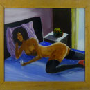 Akt + Obst, 1983, Hgl, 52 x 48 cm, 330,-€