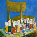 O.T., 1983, Öl/LW, 77 x 96 cm