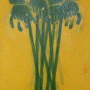 Stöcke, 2005, Mischtechnik auf LW, 66 x 98 cm