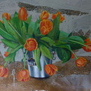 Tulpen, 1995, Mischt./LW, 140 x 111