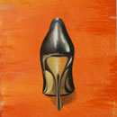 High Heel, 2005, Mischtechnik aud LW, 66 x 98 cm