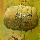 Goldsucher, 1994, Mischt./LW, 120 x 160 cm
