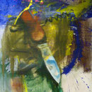 Messer, 1988, Mischt./LW, 120 x 160 cm
