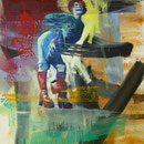 Lachende Kunst, 1988, Mischtechnik /LW, nicht verkäuflich