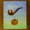 Pfeife und Apfel, 2002, Hgl, 50 x 58 cm, 320,-€