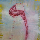 Wasserfall, 2008, Mischtechnik auf LW, 120 x 160 cm ,