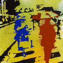 Rote Figur, 1997, Mischt./LW, 60 x 70 cm