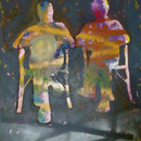 Freunde, 1994, Mischt.LW, 115 x 150 cm