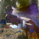 Frau mit Buch, 1088, Mischtechnik/LW, 120 x 160 cm