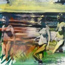 Frauen am Wasser, 1989, Mischt./LW, 90 x 80 Privatbesitz