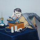 Edison, 1982, Öl/LW, 160 x 135 cm, Privatbesitz