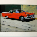 Traumwagen rot, 2011, Hgl, 77 x 60 cm,              600,-€