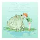 Carte de voeux - Illustration pour l'Imagerie d'Epinal - 15 x 15 cm - 2010<br><br>Illustration . dessin . crapaud . fable