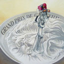 Le Grand Prix de Chantilly - Acrylique sur toile - 50 x 50 cm - 2015<br><br>Peinture . artiste peintre . humour . jeux de mot