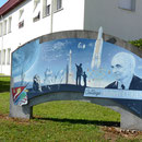 Collège Hubert Curien - Cornimont (88) - Acrylique sur support béton - 3,00 m x 1,50 m - 2007