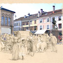 Illustration pour l'affiche du 19 ème Salon des Collectionneurs de Remiremont (88) - 2008<br><br>Dessin . peinture