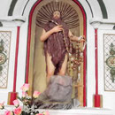 Der Heilige innen in der Kapelle