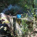 Zur noch stärkeren Vernässung des Gebietes wurde 2011 der Wasserstand durch Aufschweißen einer Platte auf das Sperrwerk erhöht.