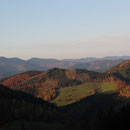 Der Herbst in der Abenddämmerung