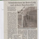 Schmiedeeisen im Retrolook und Rauchmelder