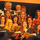 Silcherchor, Jugend- und Projektchor mit Projektorchester der Musikschule Gregorianum Laupheim, sowie die Solisten Julia Werner (Mezzosopran) & Andreas Beinhauer (Bariton) Laupheim 08. & 09. November 2014