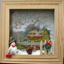 WINTER - Schneemann / 27 x 27 x 3,5 cm / verfügbar
