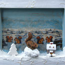 WINTER - Eichhörnchen / 30 x 37 x 2,5 cm / verfügbar