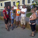 USV Fahrer mit Familie Seitz, Herbert Hofer u. Andrea Schleinzer