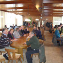 beim Mittagessen in der UO-Messe