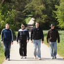 Karl, Christian, Stefan und Thomas holen auf