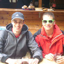 Stefan und Florian - unsere Webmaster bei der Rast